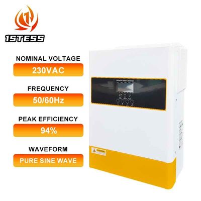 48v Solar Inverter Single Phase 6.2kw Off Grid Hybrid Inverter 6200W 6.2KVA MPPT Pure Sine Wave 48V 6.2kw Hybrid Solar Inverter