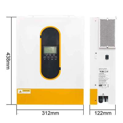 Single Phase Pure Sine Wave 48V Hybrid Solar Inverter 6.2KVA Off Grid MPPT Capable Without Battery Operation
