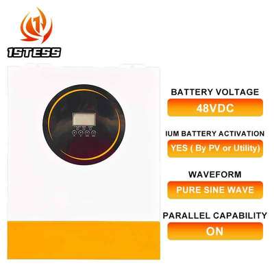 48V 8.5KVA 11KVA Hybrid Solar Inverter Single Phase Pure Sine Wave Off Grid Solar Inverter 8.5kw 11kw MPPT Solar Inverter Work Without Battery